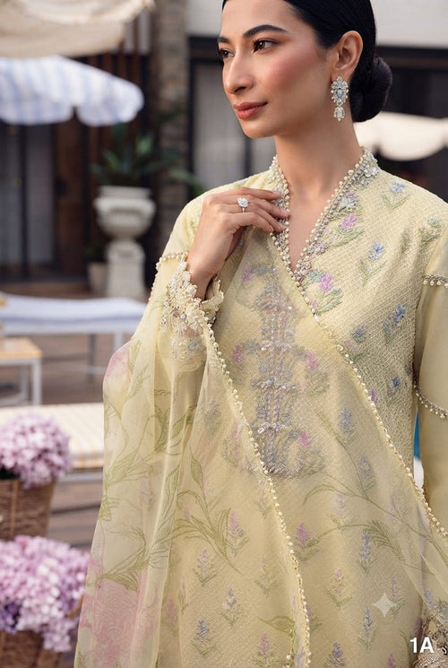 Navy Blue Paisley Embroidered Suit