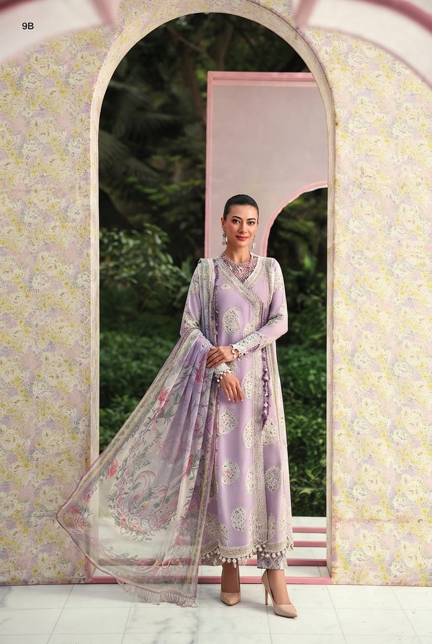 White Polka Dot Floral 2-Piece Suit